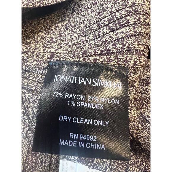 Jonathan Simkhai Women's Compact Rib Henley Sweater Dune Chocolate Medium NWOT - Picture 11 of 12